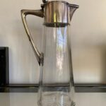 Art Nouveau Silver Head Glass Carafe…….. - 2