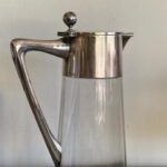 Art Nouveau Silver Head Glass Carafe…….. - 7
