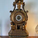 A large carved gilded empire clock from the 1800s-1810s…….. - 3
