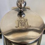 Art Nouveau Silver Head Glass Carafe…….. - 5