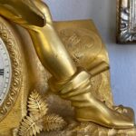 French Empire ormolu -  gilt bronze mantel clock around 1800…… - 6