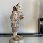Japanese Carved Bone Okimono Figure 19-20th Century Meiji Age…….. - 3