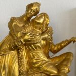 French Empire ormolu -  gilt bronze mantel clock around 1800…… - 4