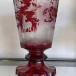 Nagyméretű Biedermeier Vadász pohár, kehely - 4