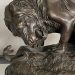 Oroszlán Bronz Szobor - 3
