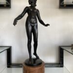 Antik Jelzett Bécsi Bronz Szobor Karl Tuch - 3