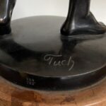 Antik Jelzett Bécsi Bronz Szobor Karl Tuch - 5