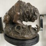 Oroszlán Bronz Szobor - 5